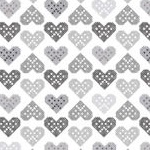 Grey and Silver Hearts 4596 112 Grey and Silver Hearts 4596 112