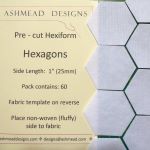 Hexies Small precut 25mm  19mm or 12mm