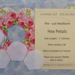 Hexiform precut petal shapes  38mm 32mm 25mm or 19mm