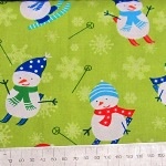 Happy Snowmen on green Happy Snowmen on green